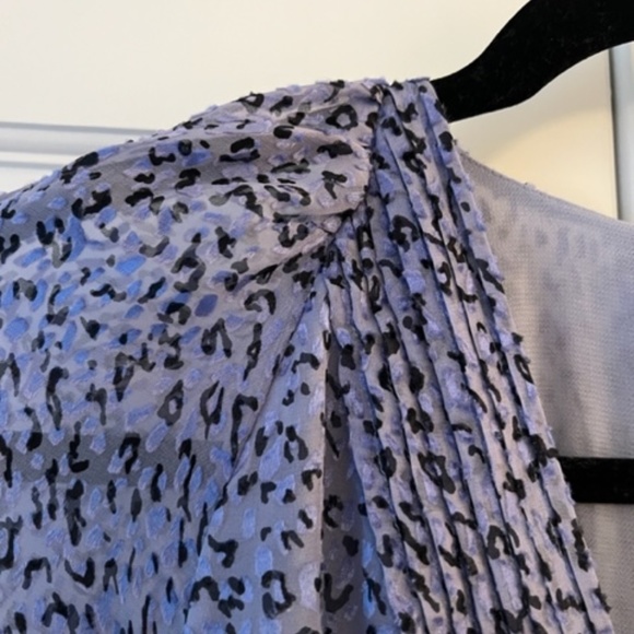 Joie Harlie gathered leopard-print fil coupé chiffon midi dress - XS - Picture 6 of 10